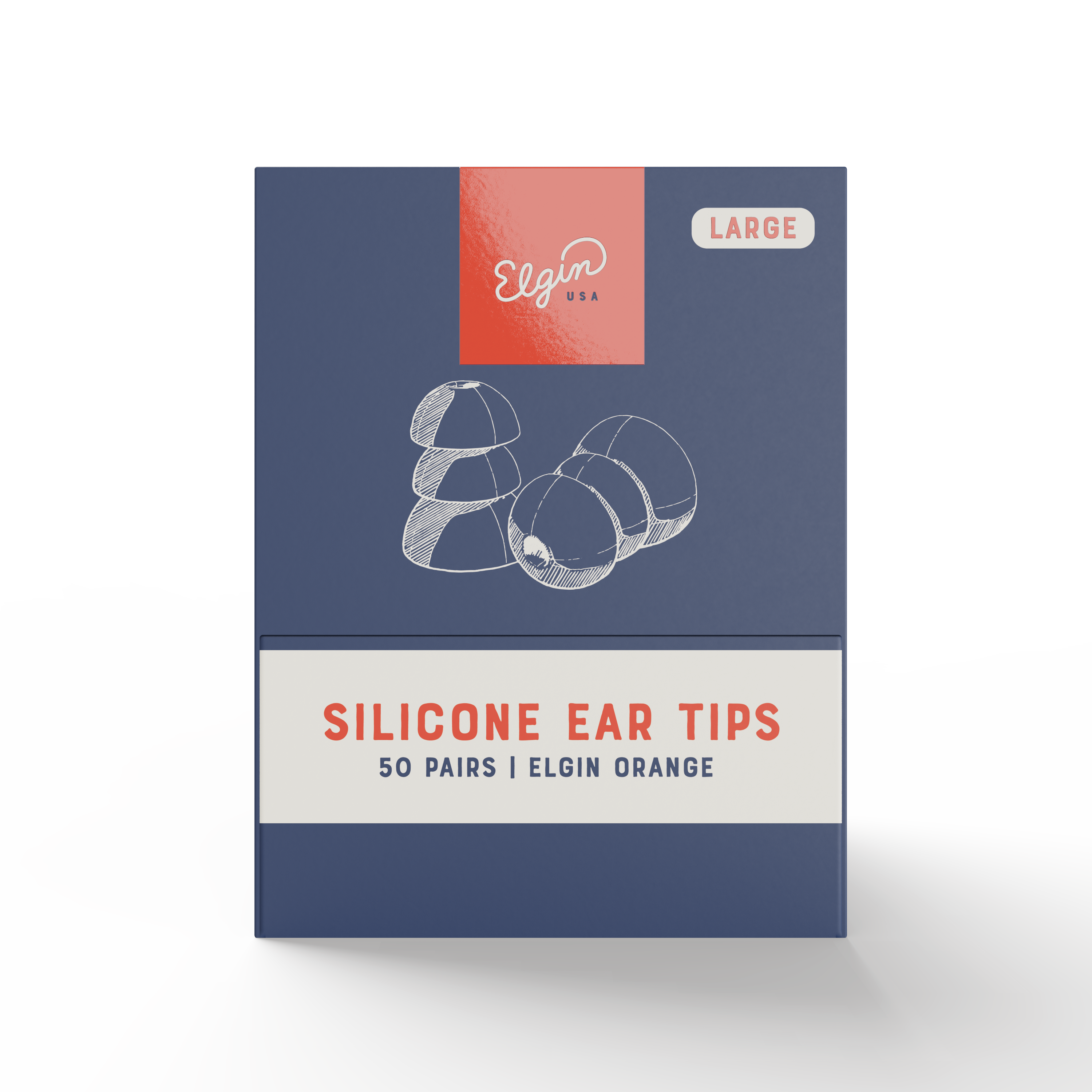 Silicone Replacement Ear Tips Bulk Pack Elgin® USA